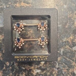 Body Candy Blue and Gold Jewelry Set